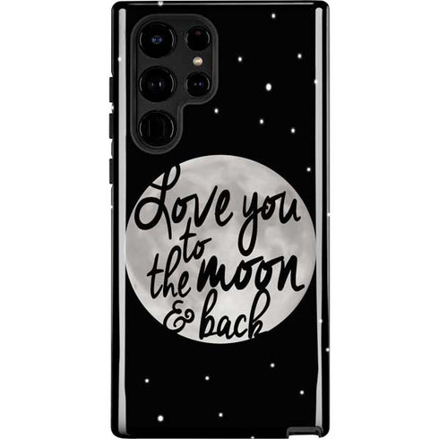To The Moon And Back BW Galaxy S25 Ultra Impact Case